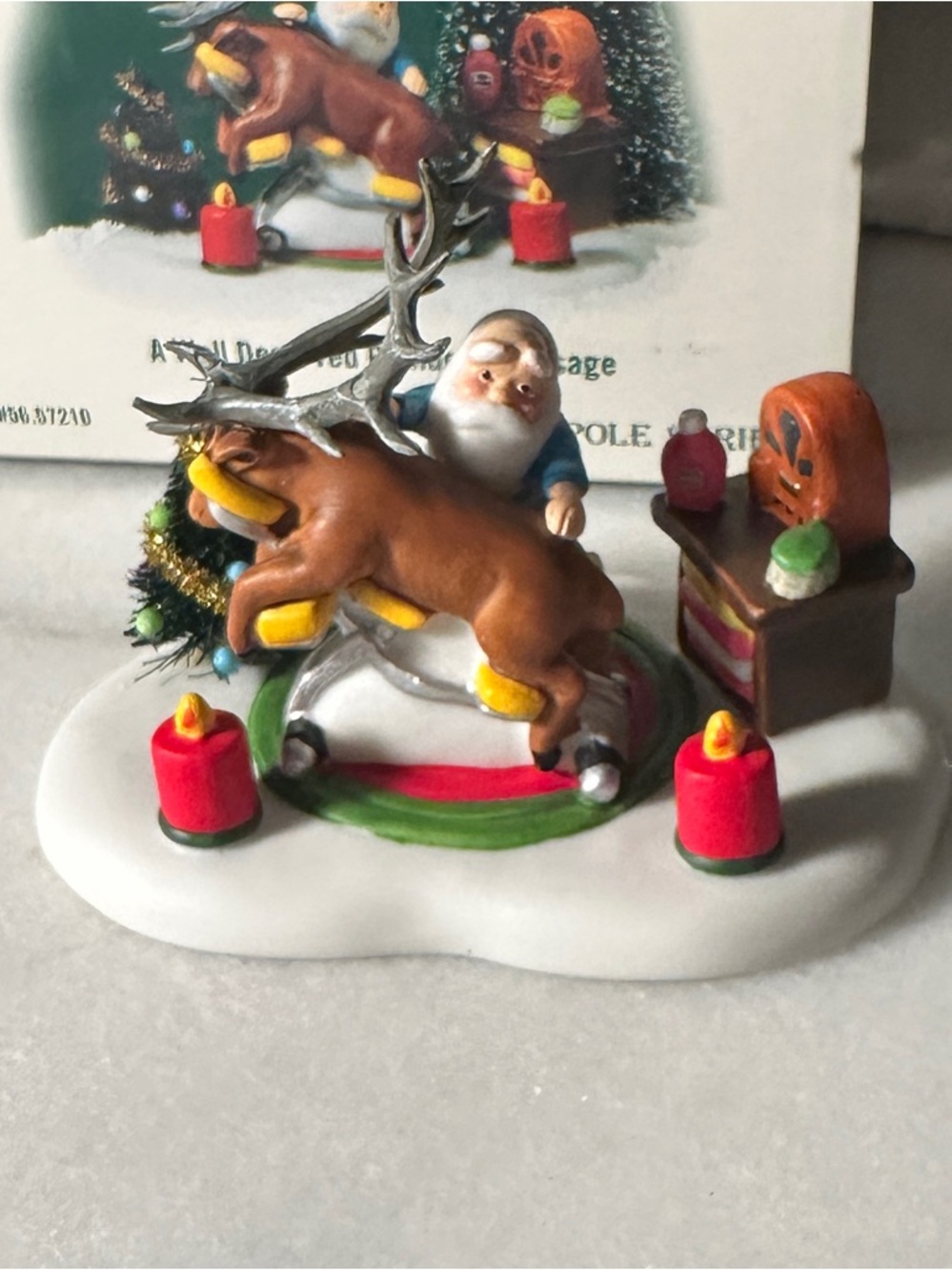 Department 56 North Pole Series ‘A well deserved reindeer massage’